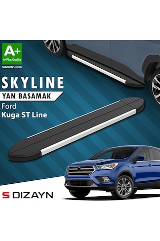 S-dizayn Ford Kuga 2 St-line Skyline Aluminyum Yan Basamak 183 Cm 2017-2019 A+ Kalite