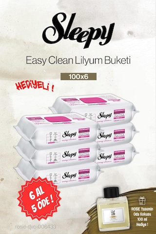 Sleepy 6 Al 5 Öde Lilyum Buketi 100'lü, Rosie Yasemin Oda Kokusu Tekli