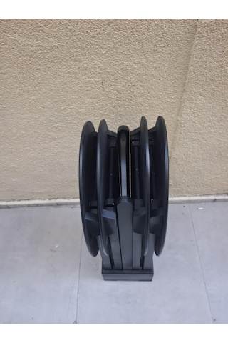 Zigon Çanta Oval 90540 Dörtlü Model Ahşap Mdf Parlak Siyah Lake El Yapımı Siyah