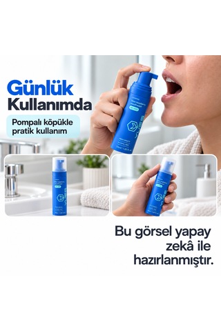 Yues Köpük Ağız Gargarası Alkolsüz Mavi Ahududu Aromalı 55 Ml