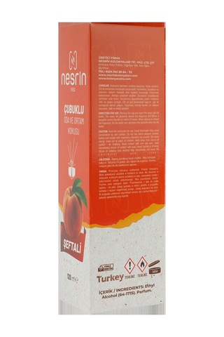 Nesrin 120 Ml Cam Kutulu Bambu Koku Şeftali - 8690352728213a Amber