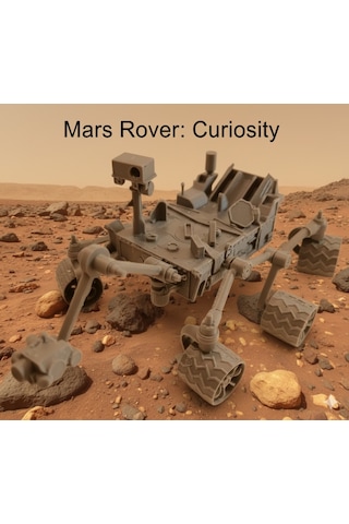 Mars Rover Curiosity Kit Card - Eğitici Oyuncak