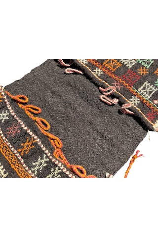 El Dokuma Keçi Kılı Heybe 58x143 Kök Boya Sıfır Heybe Çanta