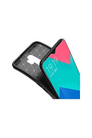 Apsuwa Oppo A9 2020 Kılıf Negro Karbon Fiber Silikon