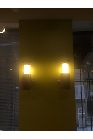 Teak Ağacı E27 Bahçe Aydınlatma Aplik Kahverengi