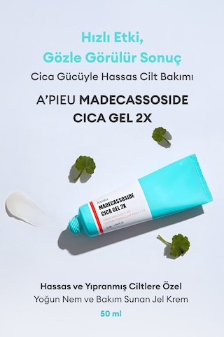 Missha A'PIEU Madecassoside Gel Hassas Ciltler İçin Madecassoside İçerikli Nemlendirici Jel Tube 50 ML