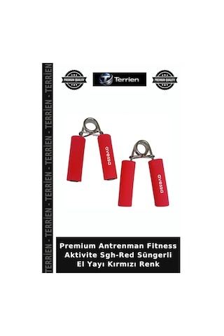 Premium Antrenman Fitness Aktivite Sgh-red Süngerli El Yayı Kırmızı Renk
