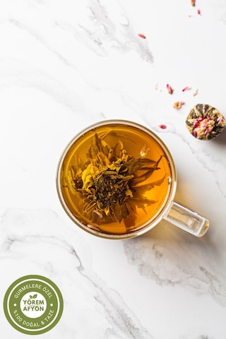 Yörem Afyon Yüksek Rakım Hasadı Zarif Kokulu Yumuşak İçim Top Yasemin Çayı, Jasmin Jasminum Officinale 3 Adt