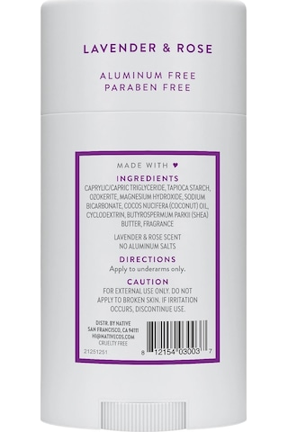 Native Lavender & Rose Alüminyumsuz Stick Deodorant 75gr
