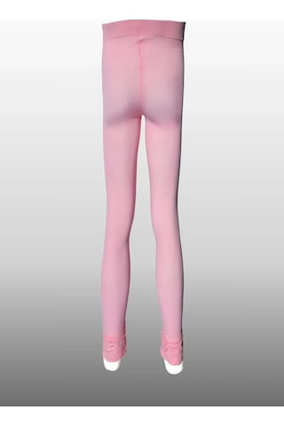 Adisia Kız Çocuk Bileği Dantelli Mevsimlik Pembe Tayt Pembe