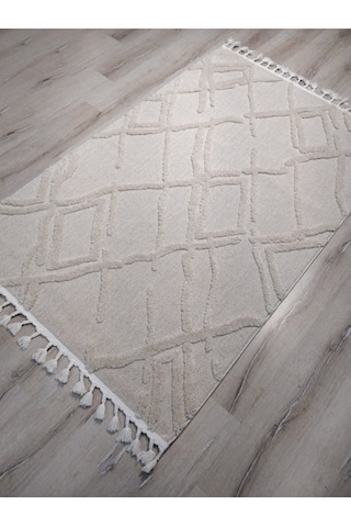 Eko Halı Terazzo Trz03 Beyaz Iskandinav Halı 120X180 Cm