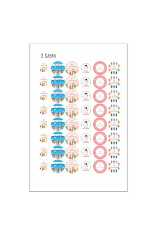 İyi tatiller Öğretmen Motivasyon Etiketi 3x3 cm 96 adet