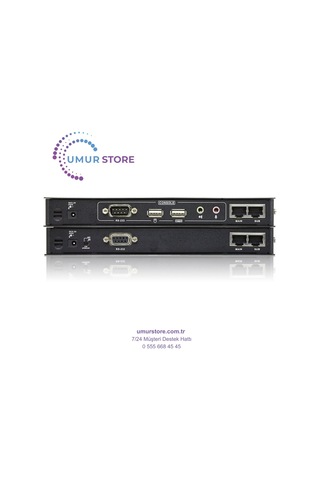 Dvı Dual View Cat 5 Kvm Keyboard/video Monitor/mouse Mesafe Uzatma Cihazı, Ses Hoparlör Ve Mikrofon Bağlantı Desteği, 60 Metre, Usb Konsol, Esd Ve