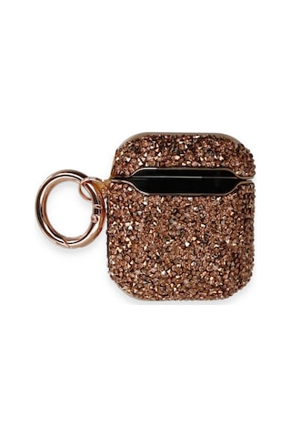 Newface - 699 - Apple AirPods Uyumlu 1.nesil Mira Taşlı Kılıf - - Kmrsfres - Rose Gold