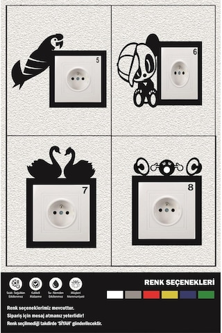 Dekoratif Priz Kenarı Süsü Ahşap Priz Çerçevesi