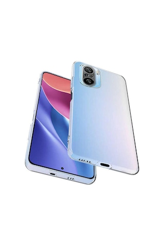 Xiaomi Uyumlu Poco F3 Kılıf Silikon Şeffaf Koruma Süper