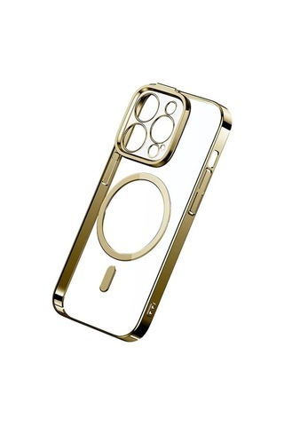 Apple Uyumlu iPhone Baseus Glitter 14 Pro Max 6.7 Magsafe Silikon Kılıf + Tempered Ekran Koruyucu Set