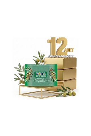 Safia Zeytinyağlı Banyo Sabunu 12x600 Gr Zeytinyağı