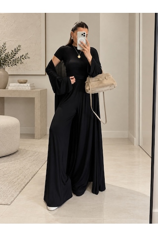 Unika Boutique Kadın Sofia Penye Üçlü Takım siyah