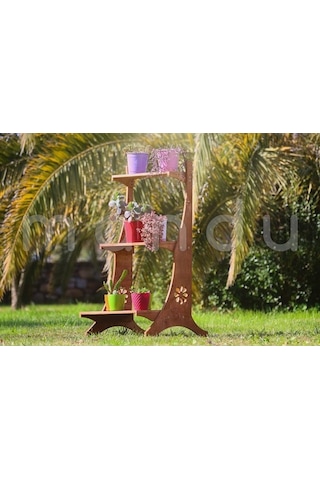 “Mandu” Ahşap Saksı Rafı