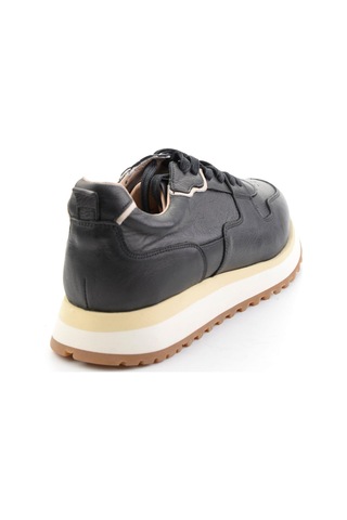 Bambi Siyah Napa Hakiki Deri Erkek Sneaker E01730651043