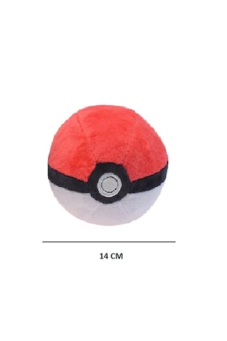 Schulzz Pokemon Topu Pokeball İthal Peluş Oyuncak 14 Cm