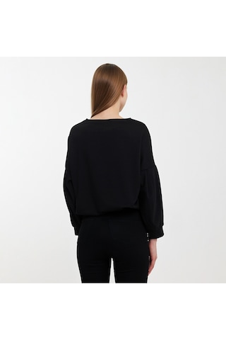 Twobull NAIROBI Kadın Siyah Sweatshirt