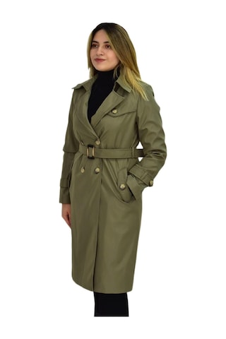 Kadın Kemerli Trençkot K3064 Bgl-st03286 001