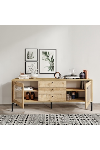 Trio Wood Hasırlı Konsol %100mdf