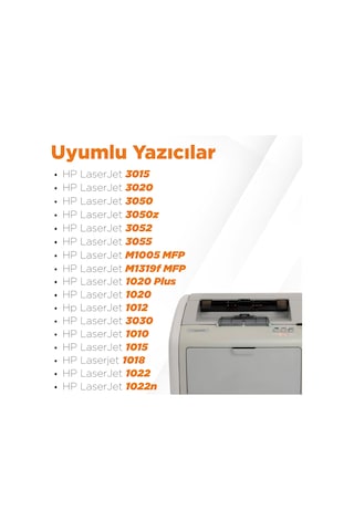 Hp 12a / Q2612a Uyumlu Toner 2'li Paket / 1010/1012i/1015/1018/1020/1022