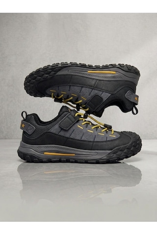 Marco Kids Arog Çocuk Lastik Bağ Cırtlı İçi Polarlı Outdoor Ayakkabı 5514-36 Gri