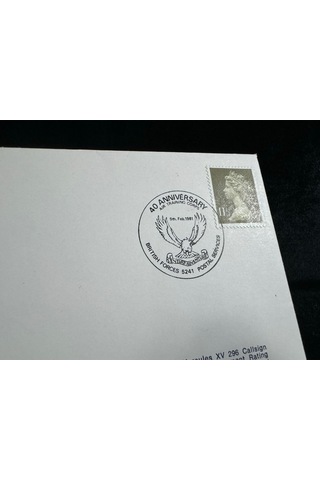 1981 İngiltere Fdc İlk Gün Zarfı Hava Eğitim Kolordusu'nun Kuruluşunun 40. Yıldönümü 5 Şubat 1941  Teşhir Ürün