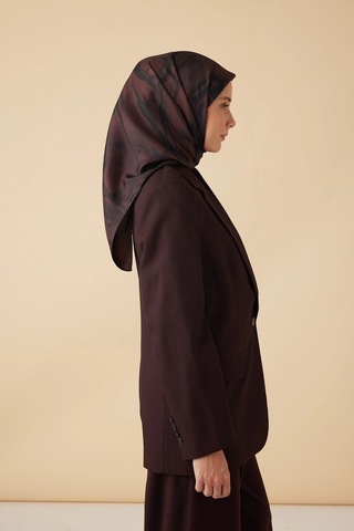 Maisa Eva Tivil İpek Eşarp 90 90 Cm - Bordo 5791