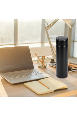 Lebihmurah Generic Isı Yalıtım Kupası 500ml Led Akıllı Sıcaklık Göstergesi Yalıtımlı Su Şişesi Vakum