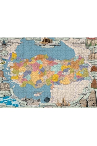 Gürbüz Yayınları Türkiye Siyasi Puzzle 1000 Parça