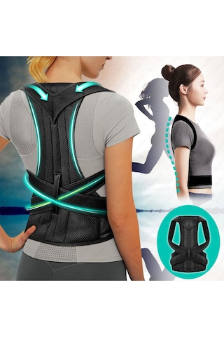 Dik Duruş Korsesi Çift Balenli Unisex Kamburluk Önleyici Korse Medikal