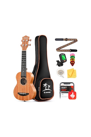 Donner Duc 100 Concert Ukulele Mahogany Ukulele Paketi Donner Duc 100 Concert Ukulele Mahogany Ukulele Paketi