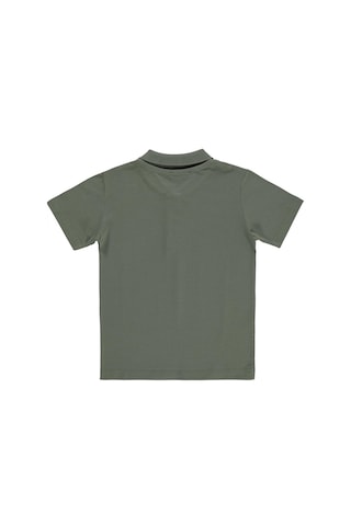Civil Boys Erkek Çocuk Palmiye Nakışlı Polo Yaka 6-9 Yaş Tişört - Haki