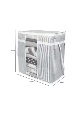 2 Adet Yastık Havlu Kıyafet Çamaşır Hurcu Düzenleyici 30x45x50cm