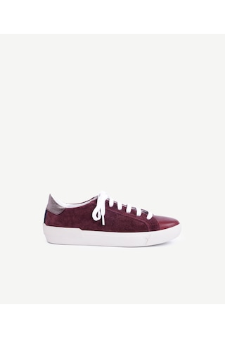 Yargıcı Düz Renk Deri Spor Ayakkabı 25kkay4061x 016 Bordo