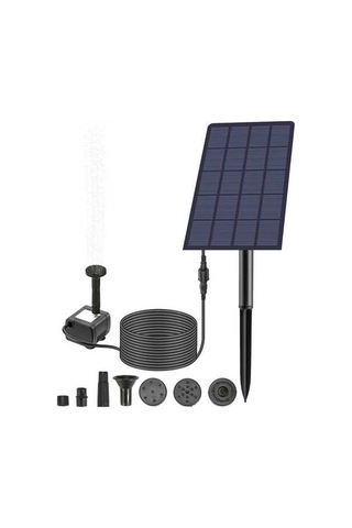 Pazly 4 Nozullu 2.5w Dıy Kuş Banyosu Dalgıç Güneş Enerjili Çeşme Pompası