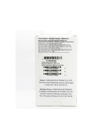 Samsung Uyumlu Galaxy S21+ 5g Type-C Fast Şarj Adaptörü 25W Siyah (Samsu