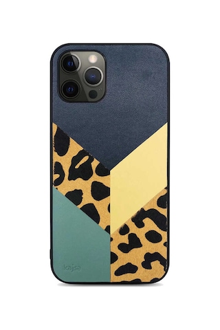 Kajsa Apple Uyumlu iPhone 12 Pro Max Kılıf Kajsa Glamorous Serisi Leopard Combo Kapak ZORE-218991