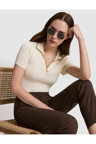 Pierre Cardin Kadın Ekru Kazak /triko 50326899-vr019