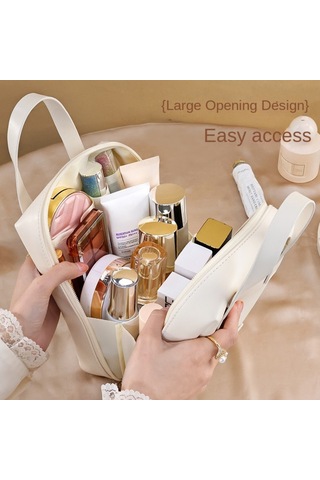 Büyük Kapasiteli Seyahat Makyaj Çantası, Su Geçirmez, Taşınabilir 1