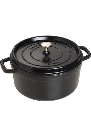 Staub 405093100 26 Cm Yuvarlak Siyah Döküm Tencere Diğer
