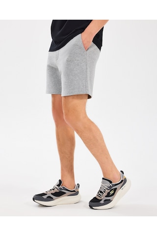 Skechers M Essential Sweatshort Erkek Graymelange Şort S2510064-036 Gri