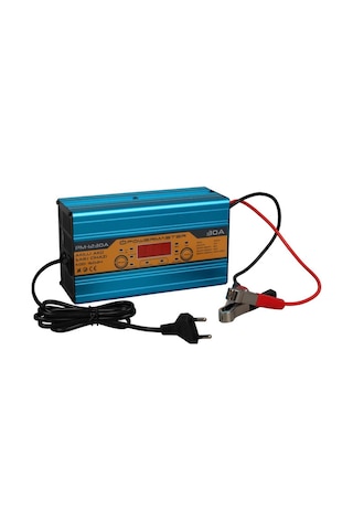 12 Volt Max 30 Amper Lcd Ekranli Kuru - Asi T - Jel Akü Şarj Ci Hazi