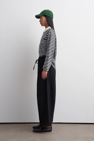 Kadriye Baştürk Barrel Gabardin Pantolon Siyah