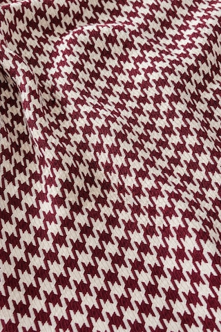 Çift Kişilik Pike Kazayağı Desenli Dekoratif Yatak Örtüsü 200x220 Cm Bordo